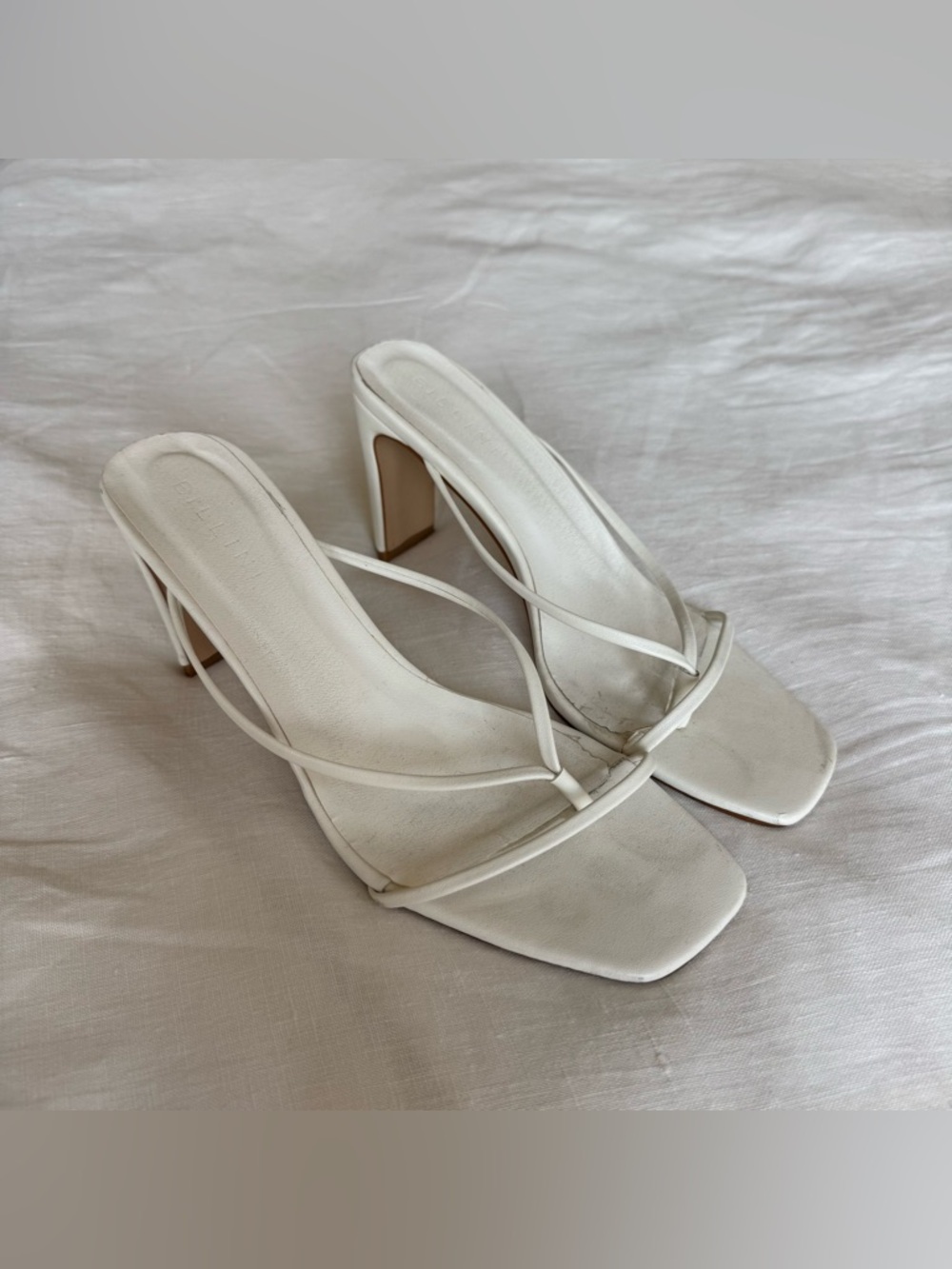 Princess Polly White Heeled Sandals